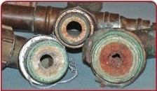 Mineral buldup in water pipes